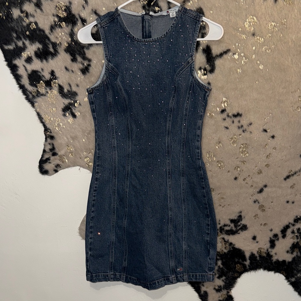 Tommy Hilfiger Dark Blue Denim Mini Dress